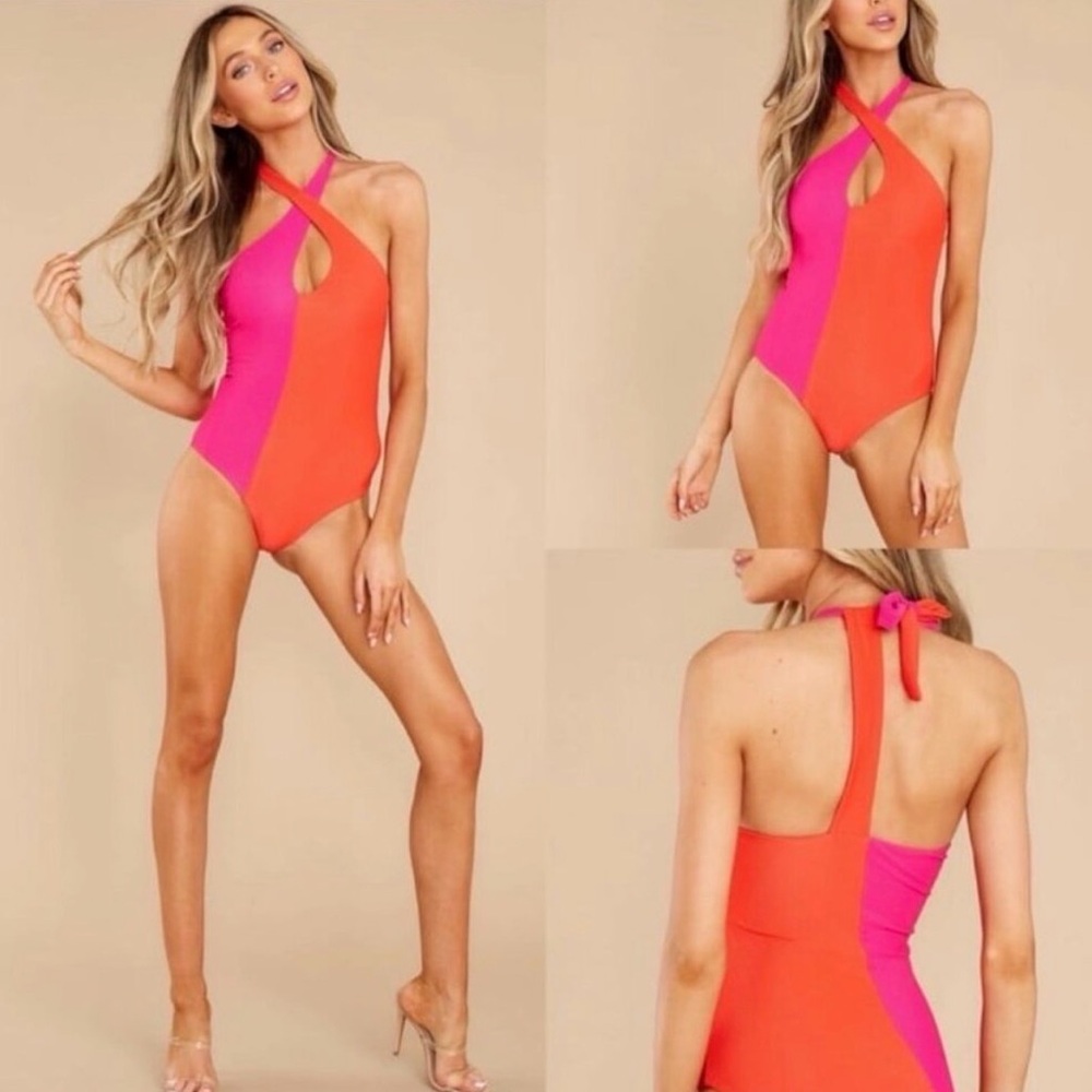 Beach Riot Color Block Nia One piece bathing suit - Picture 2 of 7